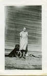 Photograph of a woman with her dog