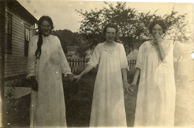 Photograph of young women, summertime