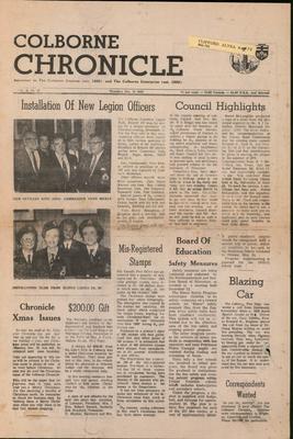 The Colborne Chronicle, 18 Dec 1969