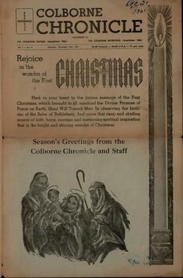 The Colborne Chronicle, 21 Dec 1961