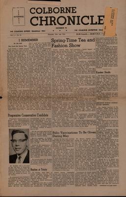 The Colborne Chronicle, 3 May 1962