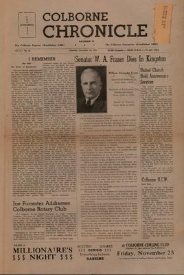 The Colborne Chronicle, 1 Nov 1962