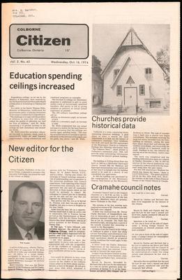 The Colborne Citizen, 16 Oct 1974