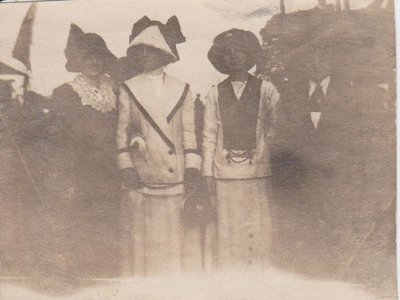 Four women at an outdoor event