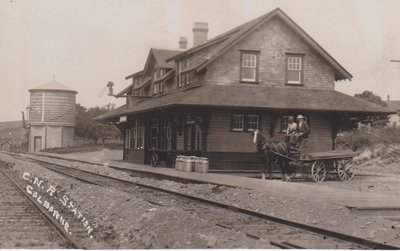 Postcard of Canadian Northern Railway Station, Colborne