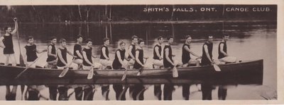 Book postcard of Smith’s Falls Ont. Canoe Club