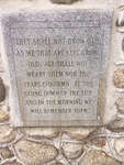 Inscription on the granite plaque, military memorial cairn, Royal Canadian Legion Branch 187, Colborne