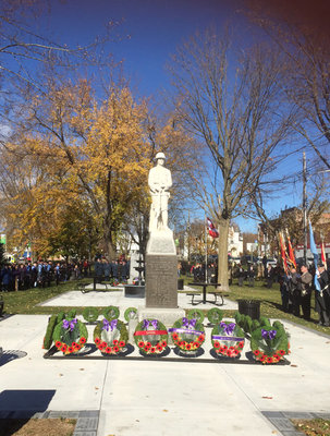 Colborne Cenotaph, Remembrance Day, November 11, 2016