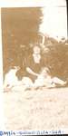 Reta and Mrs. Turpin with family dog, Turpin Family Photograph Album