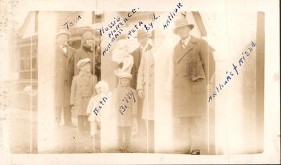 Arthur, Syd, Reta, and Ruth Turpin with friends, Turpin Family Photograph Album