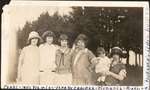 Pearl, Mrs Fleming, Vera McCracken, Florence, Ruth Turpin and Florence’s little helper; Turpin Family Photograph Album