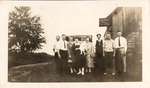 Ruth Turpin(?) with family friends, Turpin Family Photograph Album