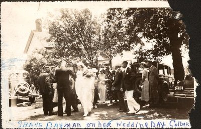 Grace Dayman on her wedding day in Colborne, Turpin Family Photograph Album