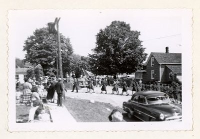 Photograph of Girl Guides, 1953, Colborne Women's Institute Scrapbook