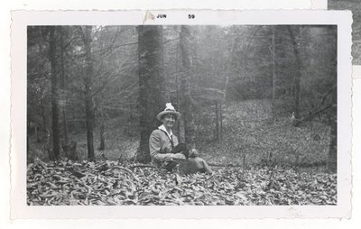 Photograph of Annie Tucker or Helen Ryan, ca. 1910, Colborne Women's Institute Scrapbook