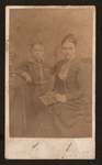 Studio photograph of Robert Coxall and his mother, Women's Institute Scrapbook