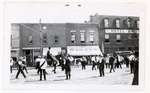 Photograph of a parade on King Street, Colborne Women's Institute Scrapbook
