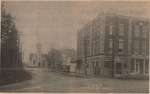 Newspaper clipping of photo postcard of Percy Street, Colborne Women's Institute Scrapbook