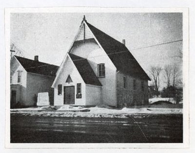 Photograph of Methodist Episcopal and United Missionary Church, Colborne, Colborne Women's Institute Scrapbook