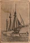 Newspaper photograph of the Arthur schooner, Colborne Women's Institute Scrapbook