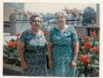 Photograph of Goldie Gainforth and Mrs. Harvey, Colborne Women's Institute Scrapbook