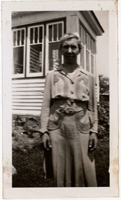 Photograph of Mrs. Mabel Melcalfe, Colborne Women's Institute Scrapbook