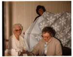 Photograph of Cathy Mayne, Betty Allen and Irene Tattersall, Colborne Women's Institute Scrapbook