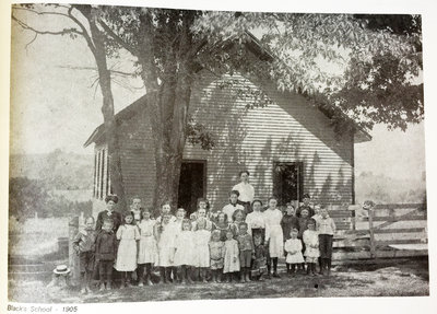 Photograph of Black's School, School Section 14, Cramahe Township, 1906