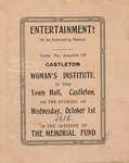 Memorial Fund Programme, Castleton Women's Institute members, 1918