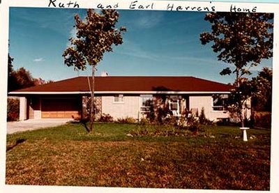 Photograph of Ruth and Earl Harren's home, Castleton Women's Institute scrapbook