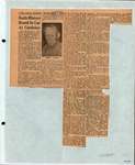 Newspaper clipping about Bowen family, Castleton Women's Institute scrapbook