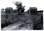 Photograph of tobacco kilns, Castleton, Castleton Women's Institute scrapbook