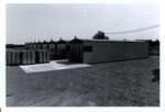 Photograph of tobacco kilns, Castleton Women's Institute scrapbook