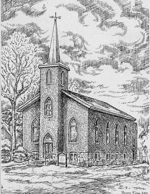 Sketch of Castleton United Church