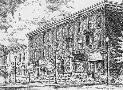 Sketch of Simmons Block, Colborne