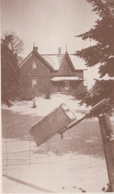 Photograph of the Walker home, Edville, ca. 1910