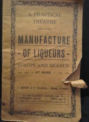 Manufacture of Liqueurs booklet, Griffis Drug Store, Colborne, Cramahe Township