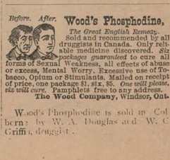 1902 advertising, Griffis Drug Store, Colborne, Cramahe Township