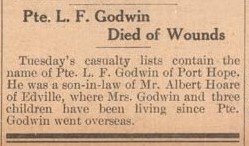 Exhibit, WWI Letters, Colborne Express, 3 May 1917, Godwin