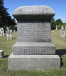 Philp family headstone, Salem Cemetery, Cramahe Township