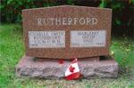 Charles Smith Rutherford and Margaret Helen Haig headstone, Union Cemetery, Colborne, Cramahe Township