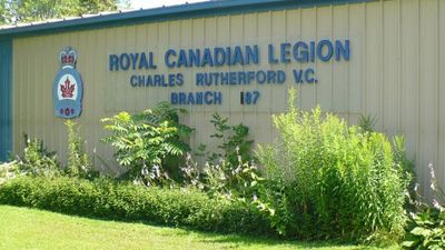 Photograph of Royal Canadian Legion, Captain Charles S. Rutherford VC Branch 187, Colborne, Cramahe Township