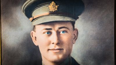 Studio photograph of Charles Rutherford, VC, MC, MM, 1914-1919, Cramahe Township