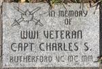 Charles Rutherford Memorial stone, Cenotaph, Colborne, Cramahe Township