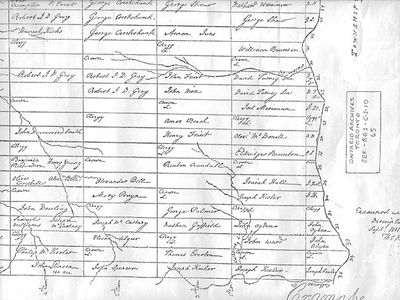 Map of Cramahe Township, Crown Lands, 1811