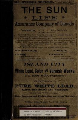 Ontario Gazetteer and Business Directory, 1888-9.