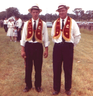 Photograph of Robert Claude Trenear and John Trenear, Orange lodge parade