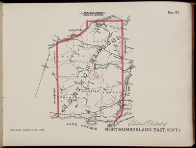 Electoral Atlas of the Dominion of Canada (1895) Northumberland East, Cramahe Township