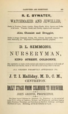 Advertisements, Gazetteer and general business directory for the united counties of Northumberland and Durham, for 1865-6