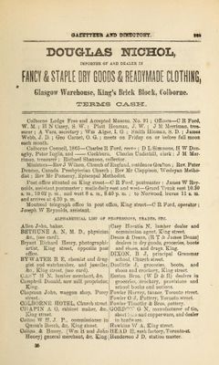 Alphabetical listing, Gazetteer and general business directory for the united counties of Northumberland and Durham, for 1865-6